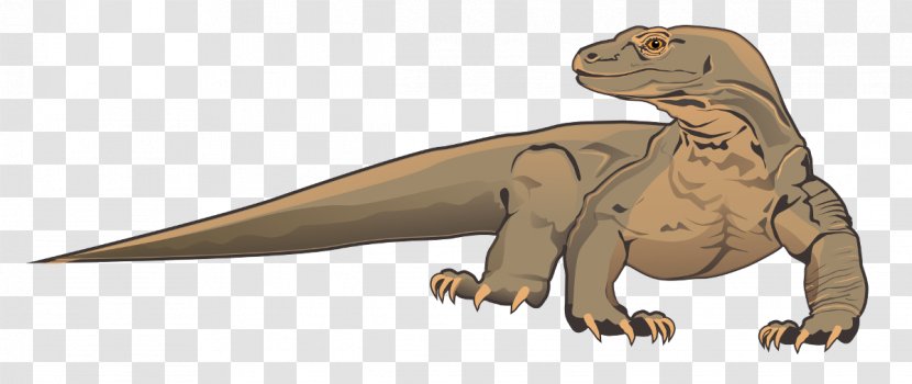 Komodo Dragon Reptile Lizard Clip Art - Monitor Transparent PNG