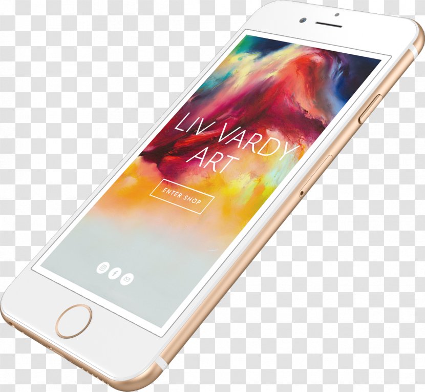 Smartphone Feature Phone Web Design - Abstract Art Transparent PNG