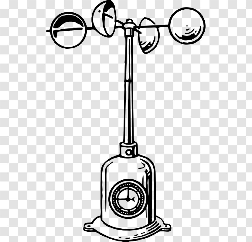 Anemometer Weather Station Wind Speed Windsock Clip Art - Area Transparent PNG