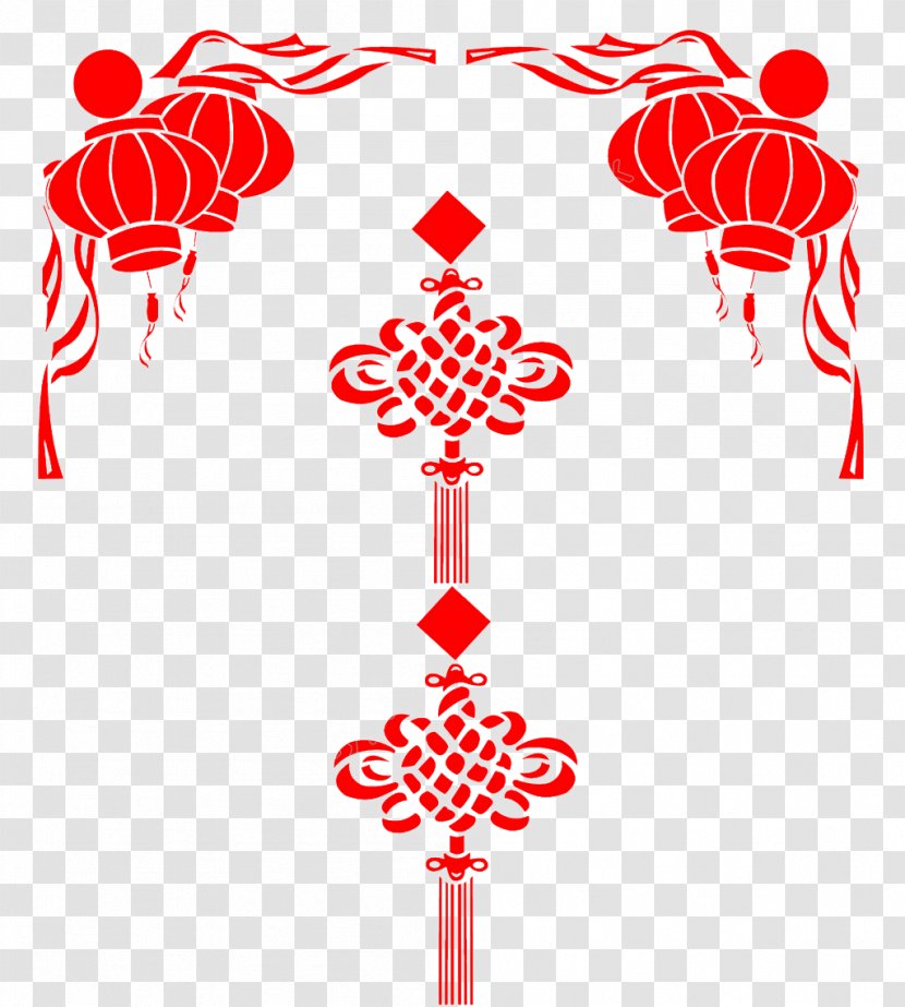 Chinesischer Knoten Vector Graphics Fu Chinese New Year Transparent PNG