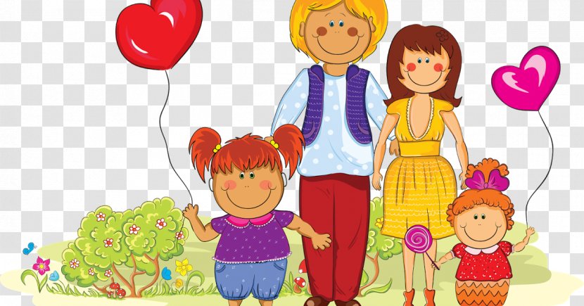 Cartoon Family Lorem Ipsum Is Simply Dummy Text Of The Printing Illustration Clip Art - Royaltyfree Transparent PNG