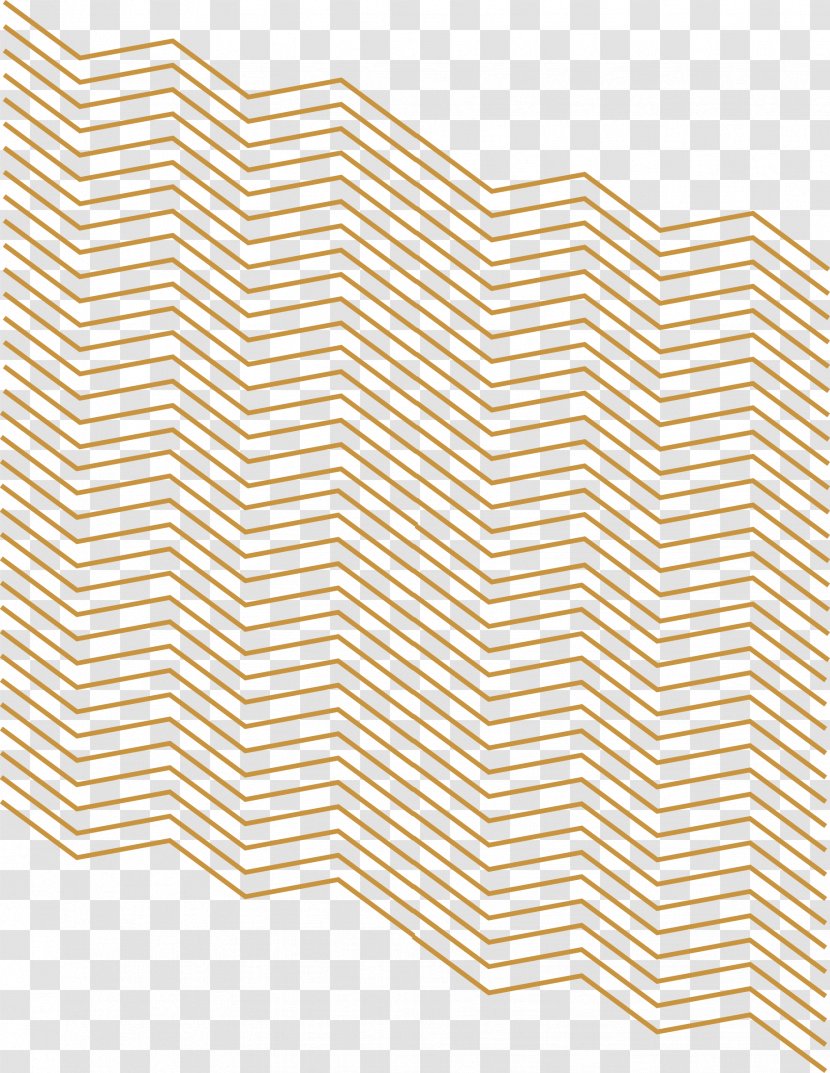 Vector Hand-painted Angle Lines - Pattern - Yellow Transparent PNG