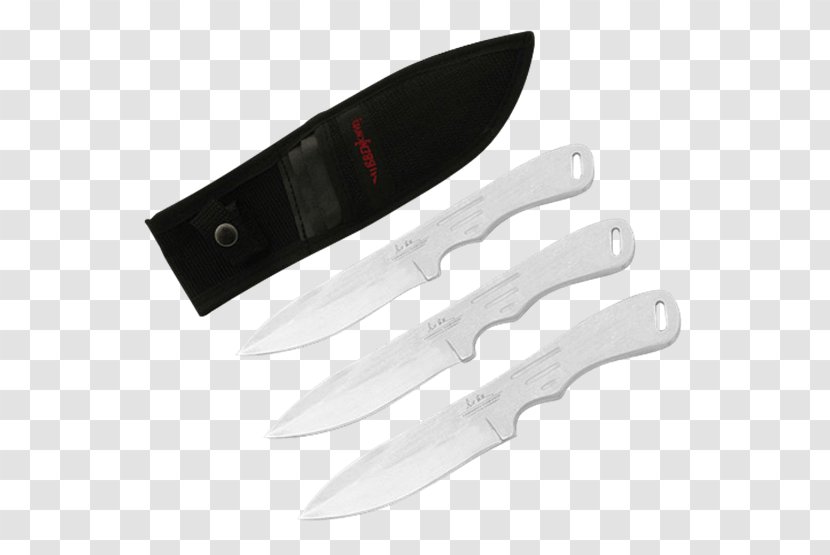 Throwing Knife Bowie Hunting & Survival Knives Utility - Blade Transparent PNG
