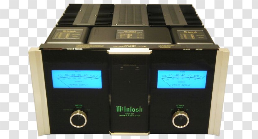 Audio Power Amplifier McIntosh Laboratory Stereophonic Sound Electronics - Hardware Transparent PNG