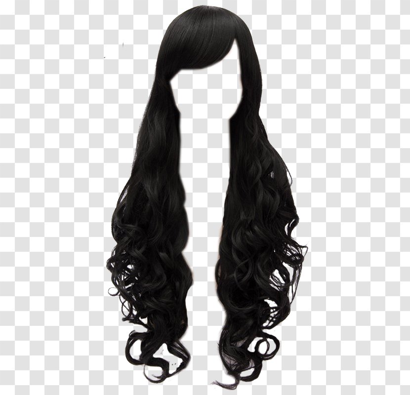 Wig Hairstyle Black Hair - Barrette Transparent PNG
