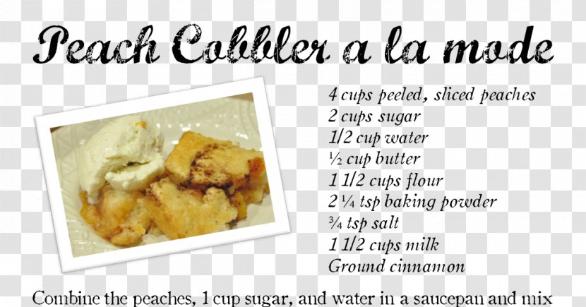Cuisine Fast Food Breathe Carolina Recipe Dish - Peach Cobbler Transparent PNG