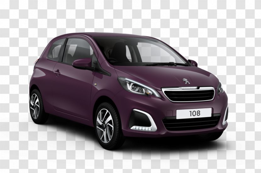 Peugeot 108 Active Top! Car Vehicle - Bumper Transparent PNG