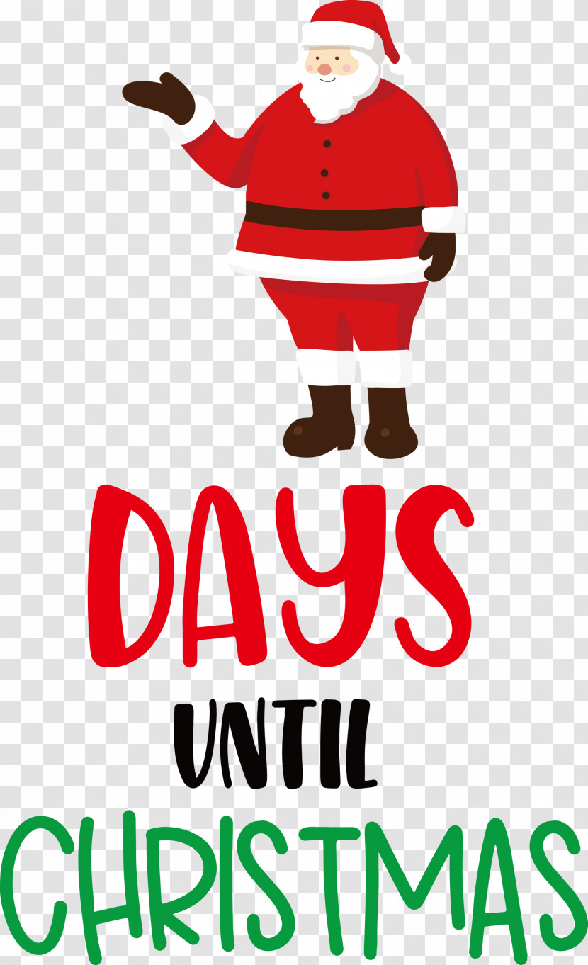 Days Until Christmas Christmas Santa Claus Transparent PNG