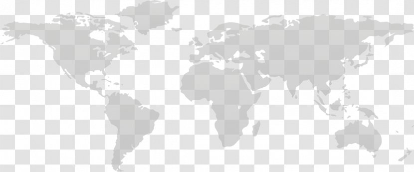 World Map Vector - Monochrome - Texture Mapping Transparent PNG