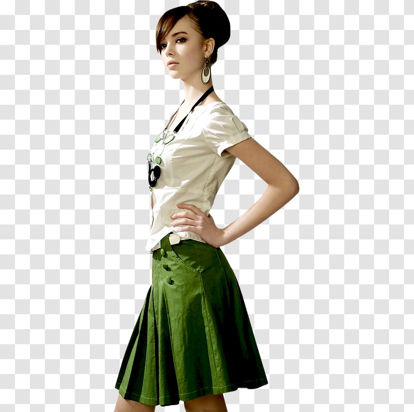 Fashion Model Clothing Woman - Flower - European And American Female Models Transparent PNG