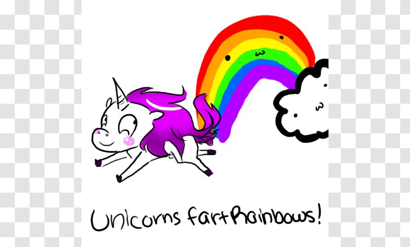 Flatulence Unicorn Rainbow The Gas We Pass - Blingee - Cliparts Transparent PNG