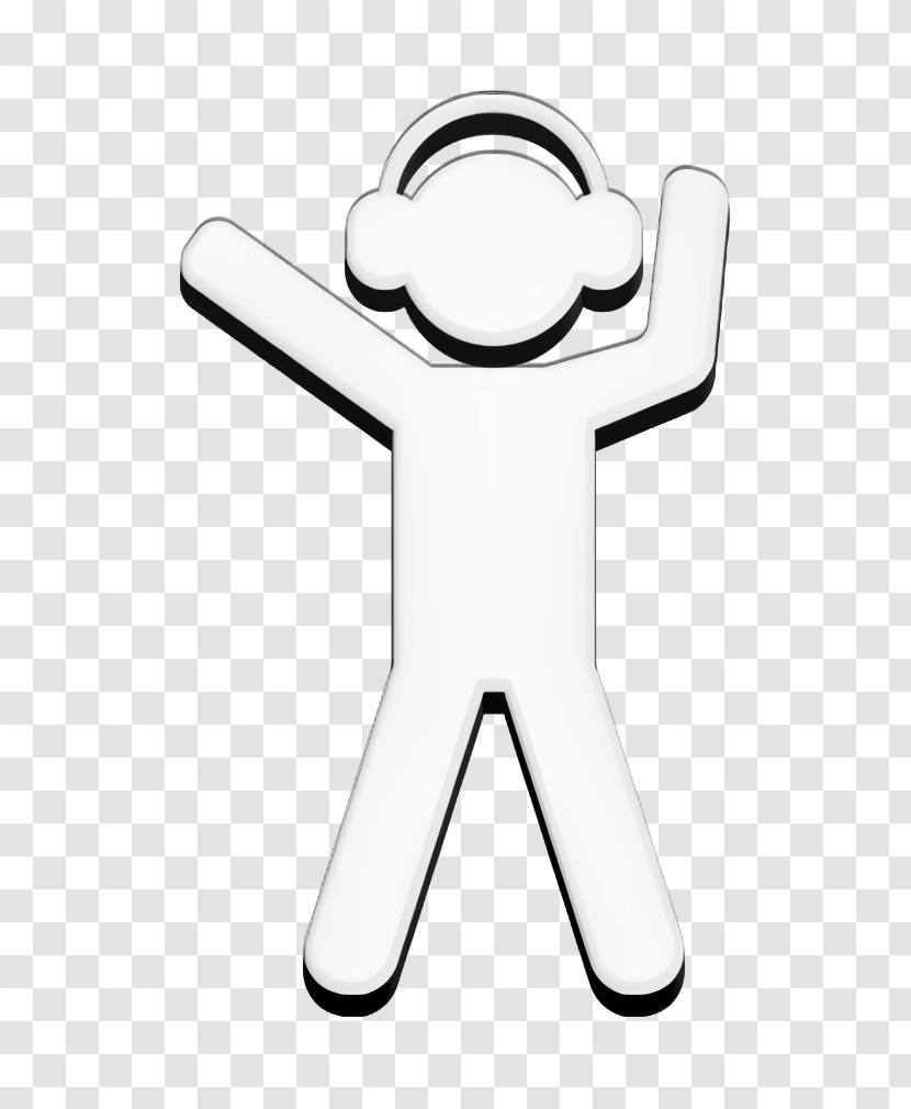 Actions Icon People Icon Man Listening To Music Icon Transparent PNG