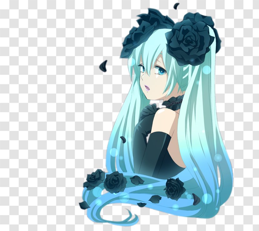Hatsune Miku And Future Stars: Project Mirai Vocaloid Drawing - Silhouette Transparent PNG