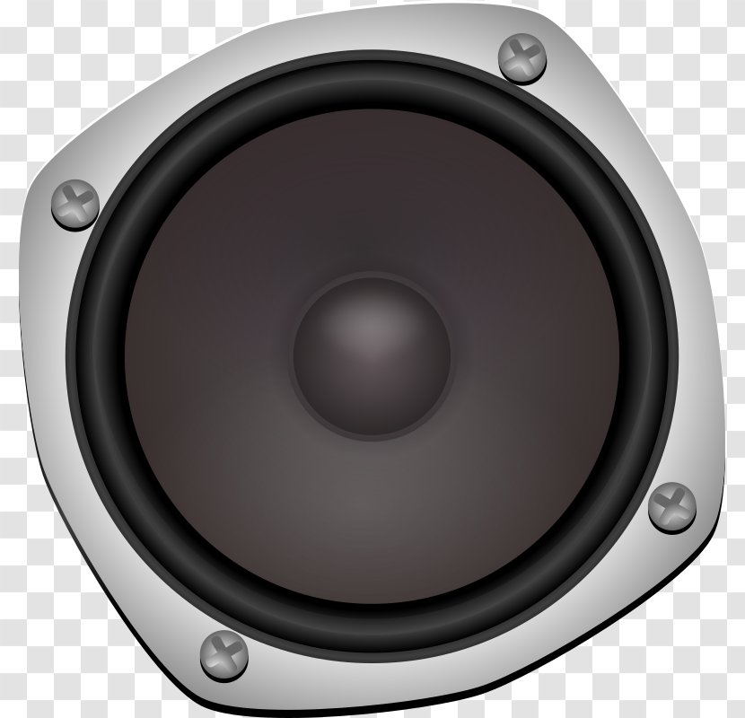 Loudspeaker Audio Signal Clip Art - Car Subwoofer - Speakers Transparent PNG