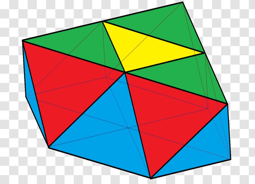 Triangle Triangular Cupola Johnson Solid Polyhedron - Polygon Transparent PNG