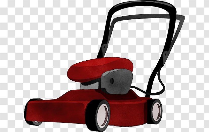 Watercolor Garden - Cartoon - Walkbehind Mower Tool Transparent PNG