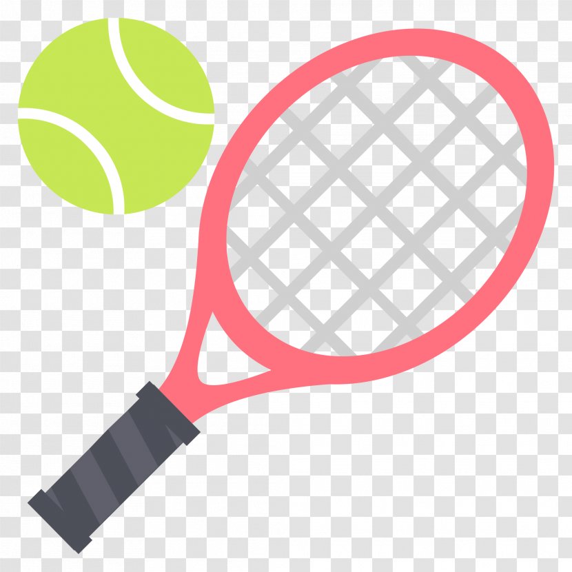 Emoji Tennis Balls Rakieta Tenisowa - Sticker Transparent PNG