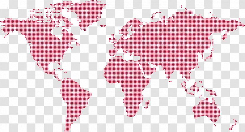 World Map Globe - Teal Pattern Transparent PNG