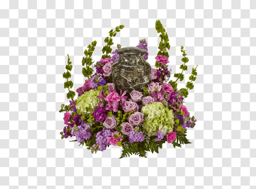 Floral Design Funeral Flower Bouquet Cut Flowers - Violet Transparent PNG