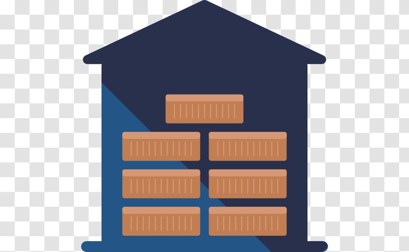 Warehouse Logistics Icon - Freight Transport - A Blue Transparent PNG