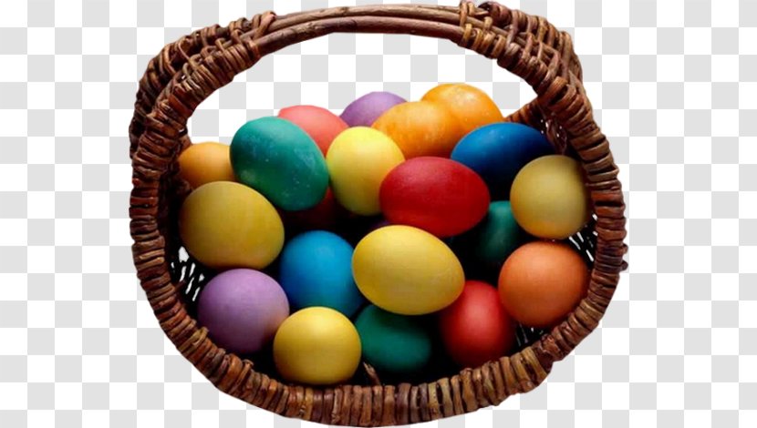 Easter Bunny Egg Basket - Bead - Multicolor Eggs Transparent PNG