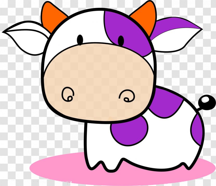 Dairy Cattle Cartoon - Headgear - Small Cow Pattern Transparent PNG