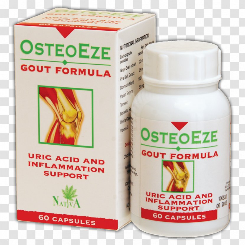 Gout Swelling Purine Metabolism Inflammation - Formula - Pain Management Transparent PNG