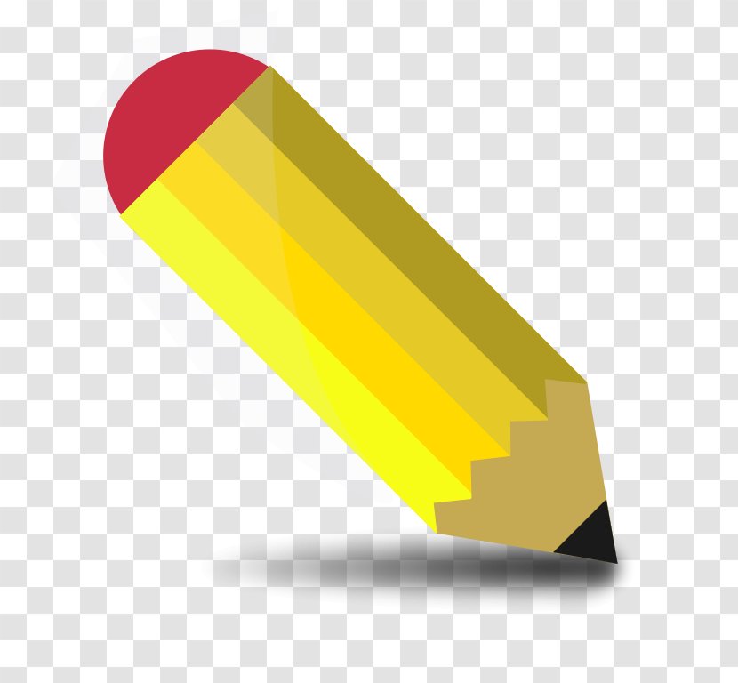Pencil Free Content Clip Art - Rectangle - Yellow Cliparts Transparent PNG