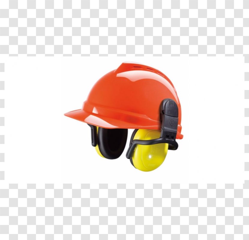 Hard Hats Helmet Earmuffs Mine Safety Appliances Industry - Yellow Transparent PNG