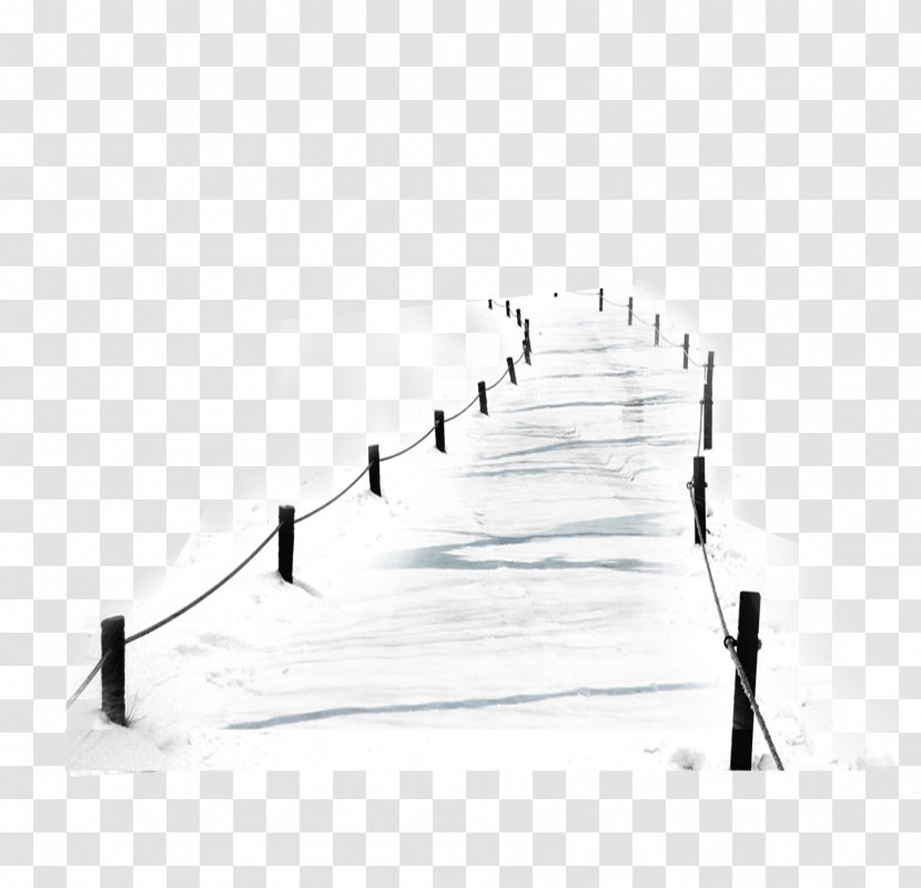 White Black Pattern - Snow Fence Road Transparent PNG