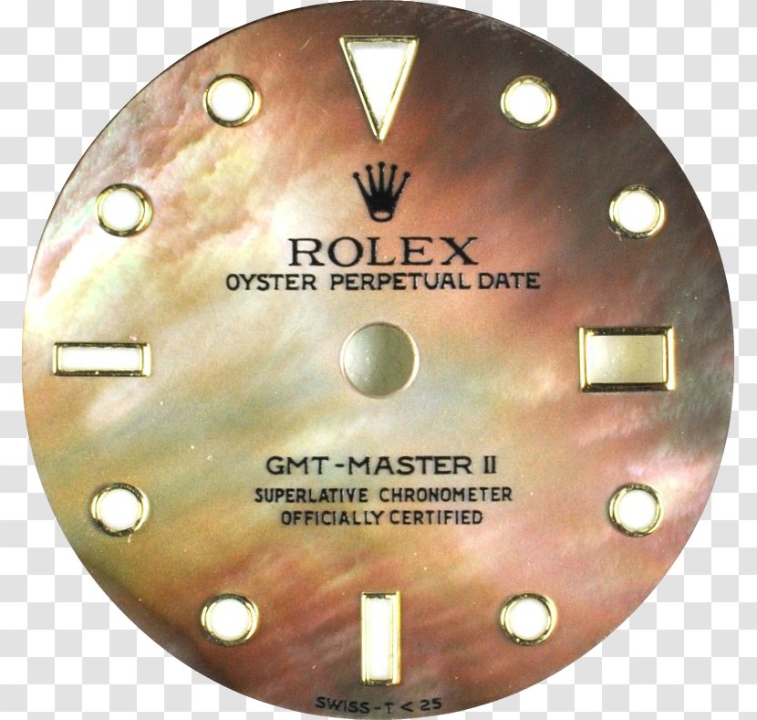 Rolex GMT Master II Clock Dial Time - Trademark Transparent PNG