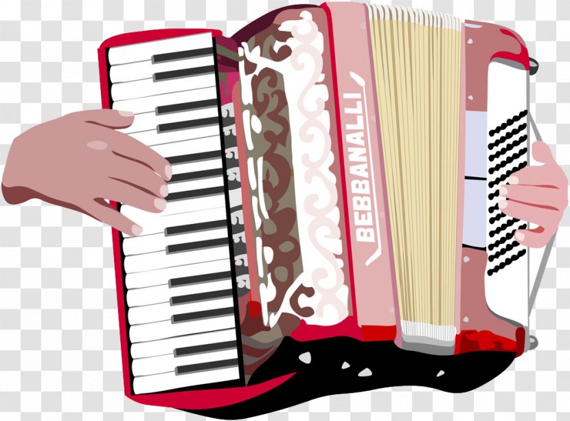 Piano Accordion Musical Instrument Diatonic Button Clip Art - Tree - Hand-drawn Characters And Transparent PNG