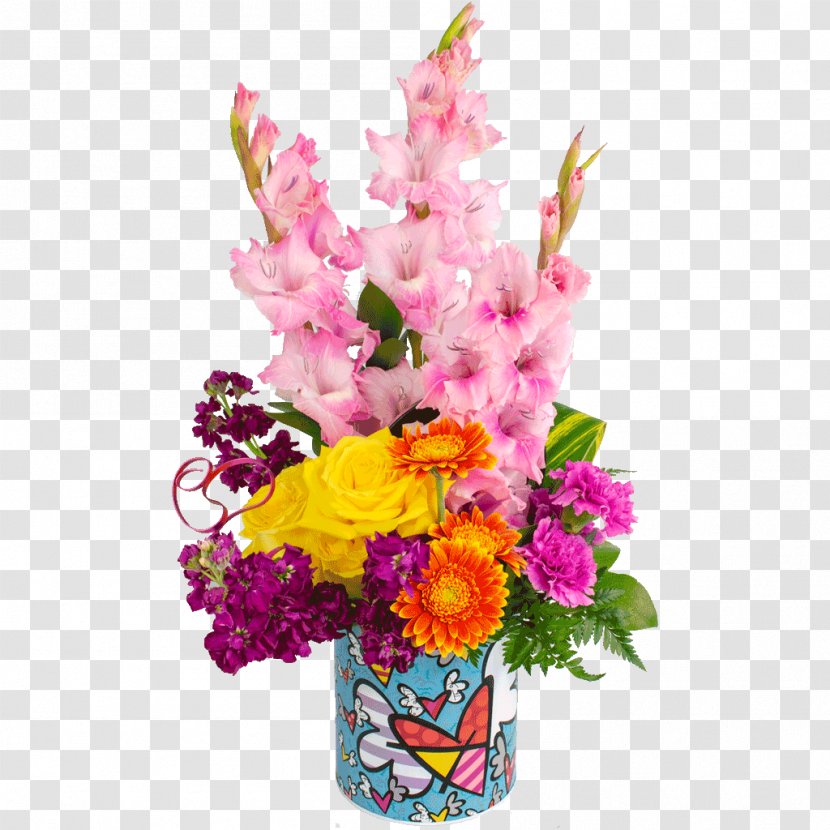Floral Design Flower Bouquet Cut Flowers Delivery - Vase - Modern Purple Arrangements Transparent PNG