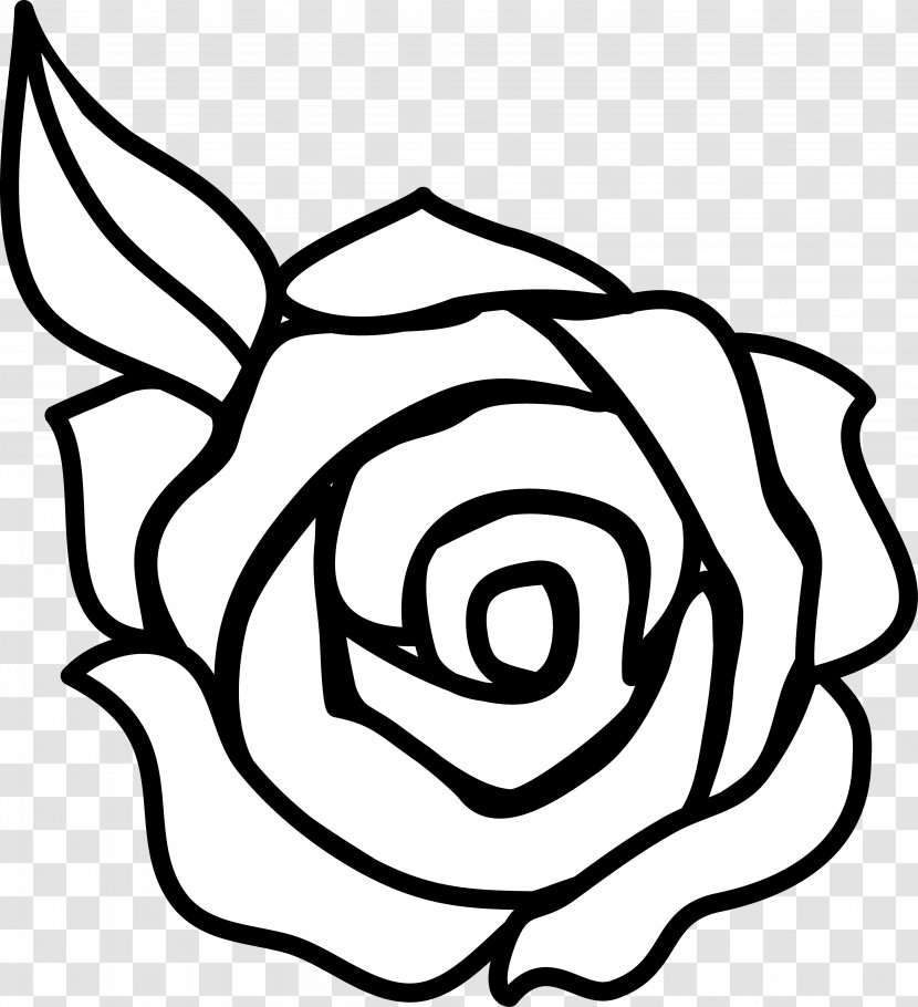 Rose Outline Drawing Clip Art - Thorns Spines And Prickles Transparent PNG