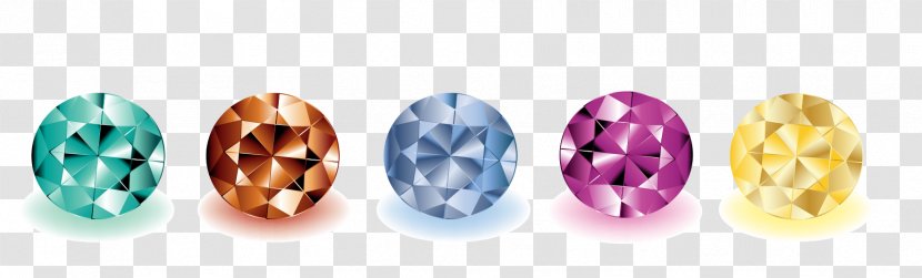 Diamond Cut Light - Fashion Accessory - A Variety Of Colored Diamonds Transparent PNG