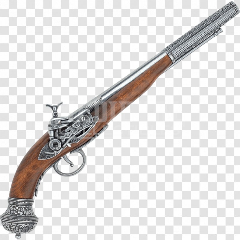 Trigger Flintlock Firearm Pistol Handgun - Watercolor Transparent PNG