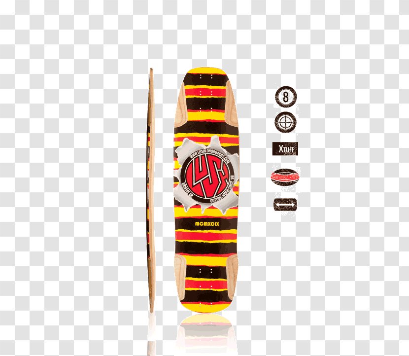 Twin Shop Lush Freeride Longboard Deck - Long Wheelbase Transparent PNG