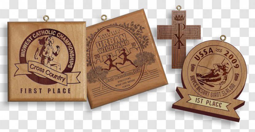 Medal Wood Engraving Award - Commemorative Plaque - Wooden Transparent PNG