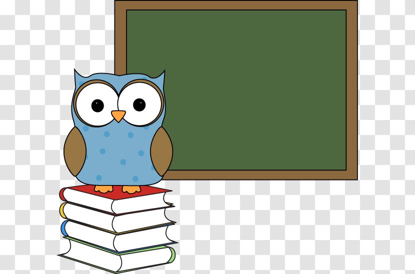 Owl School Education Clip Art - Cartoon - Chalkboard Book Cliparts Transparent PNG