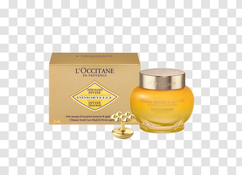 L'Occitane Immortelle Divine Cream En Provence Mask Cosmetics - Skin Care Transparent PNG