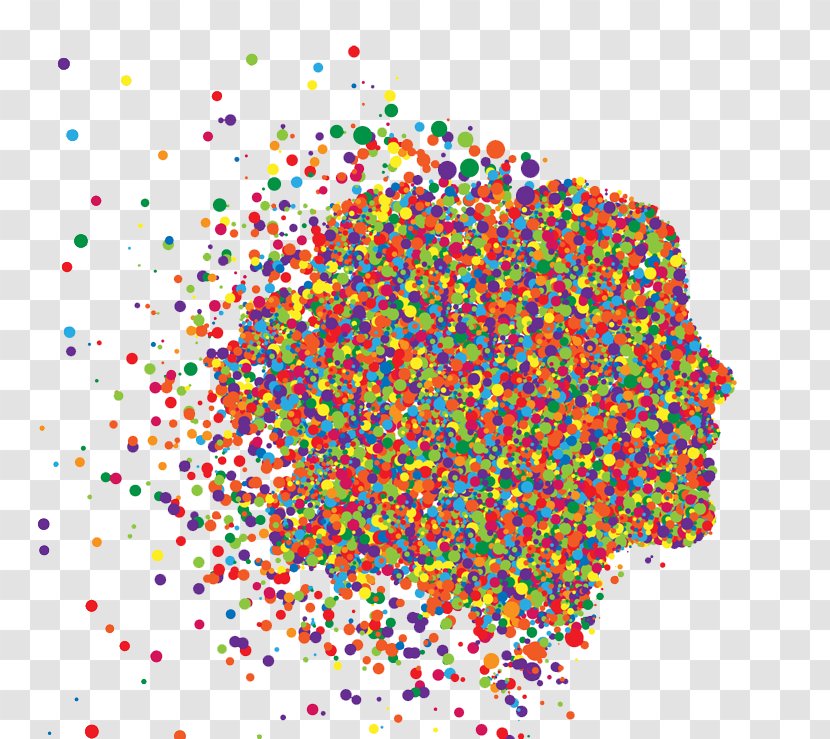 Ontario Teachers Federation Huntingtons Disease Neurodegeneration - Text - Combination Of Colored Dots Woman In Profile Transparent PNG