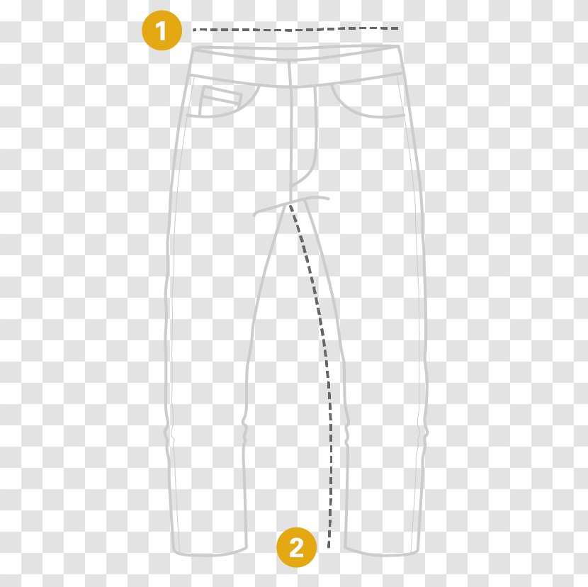Pants Font - Clothing - Size Chart Transparent PNG