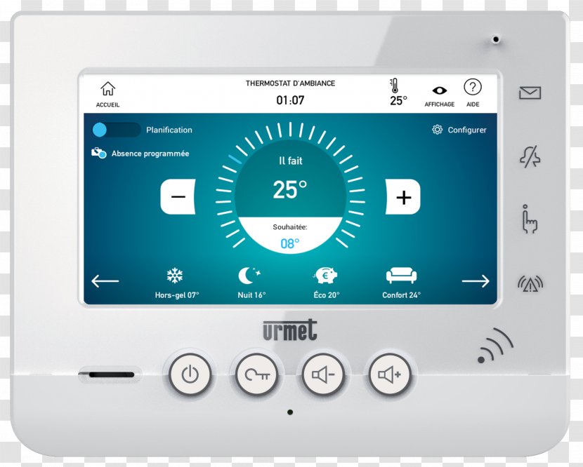 Urmet Digicode Electronics Know-how Technique - Thermostat System Transparent PNG