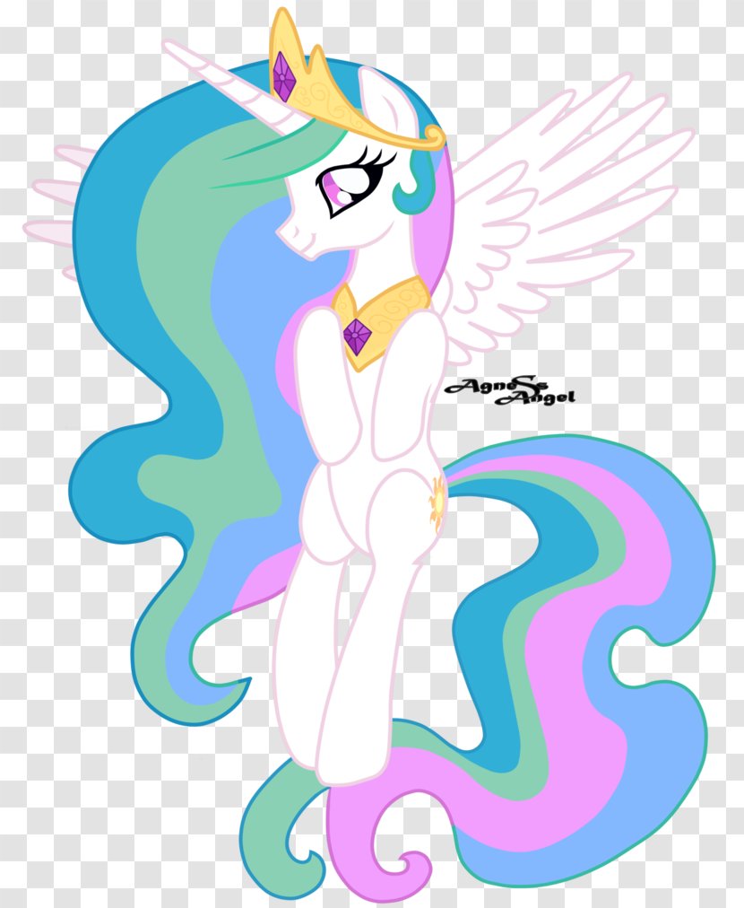 Pony Princess Celestia Horse Fluttershy Cartoon - Tree Transparent PNG
