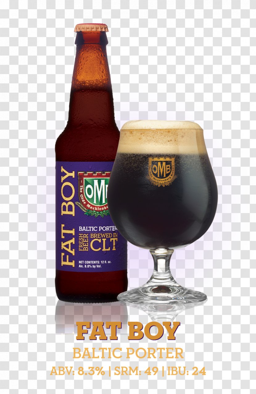 The Olde Mecklenburg Brewery Ale Beer Stout - Pint Us Transparent PNG