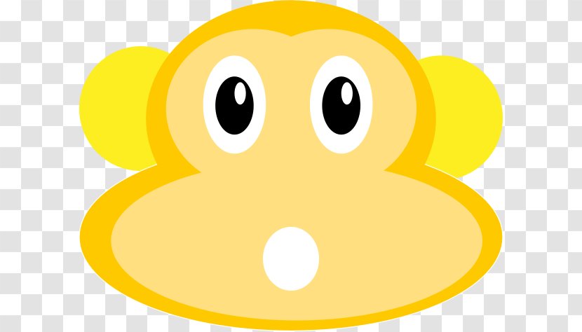 Clip Art Smiley Snout Face Emoticon - Monkey - Lims Transparent PNG