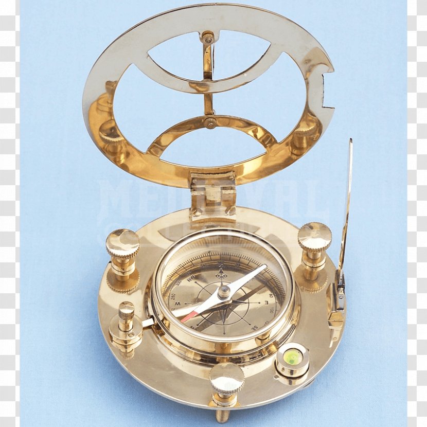 01504 - Brass - Round Compass Transparent PNG