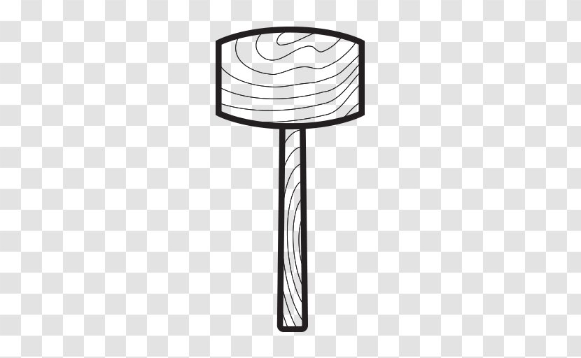 Hammer Wood Mallet - Hand Painted Wooden Transparent PNG