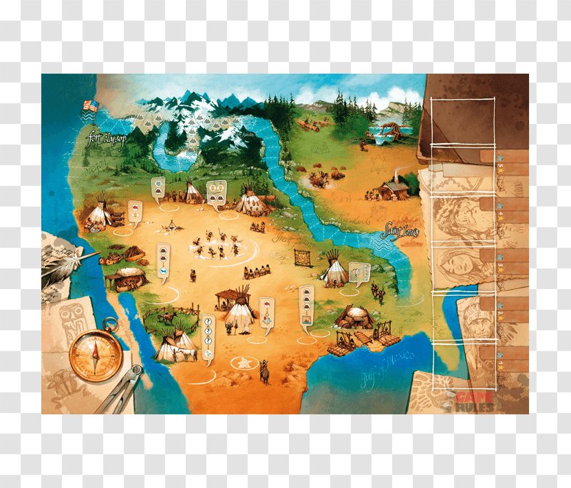 Lewis And Clark Expedition United States Tigris Euphrates Fort Clatsop Game - Party Transparent PNG