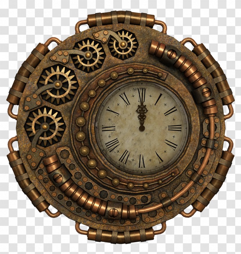 Steampunk Clock Pixabay Illustration - Watch - Old Transparent PNG